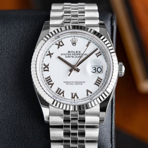 rolex datejust femme 36|rolex datejust 36mm white dial.